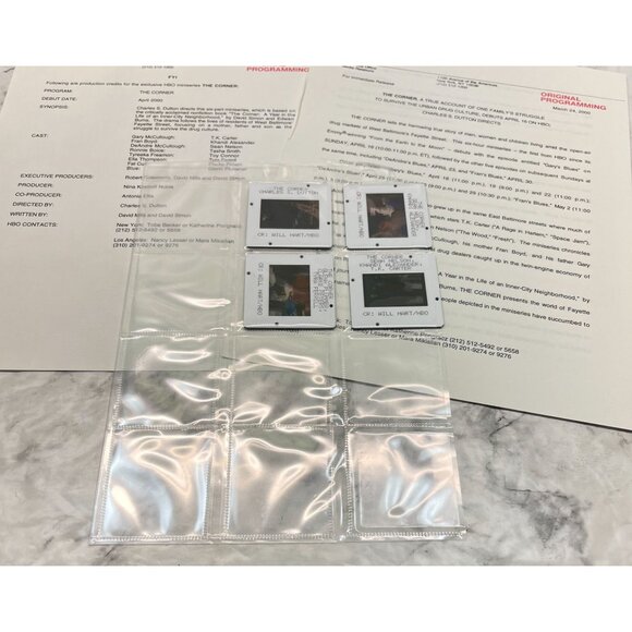 HBO Press Kit The Corner Mini Series 2000 Khandi Alexander T.K. Carter Slides - Picture 3 of 6